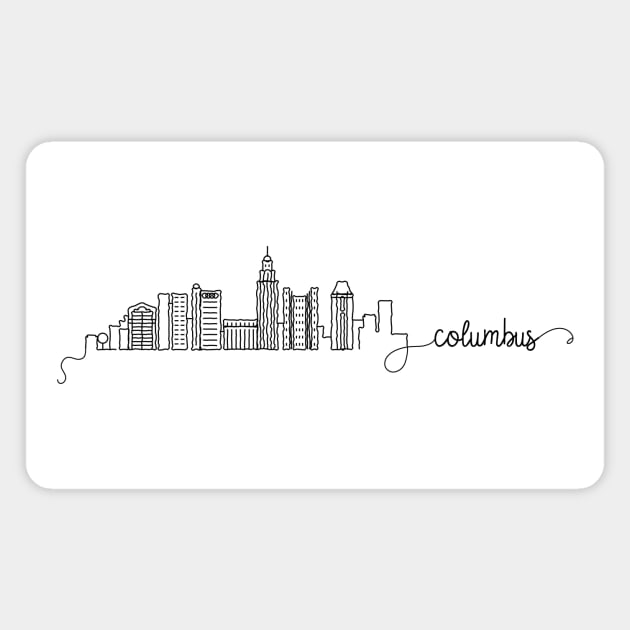 Columbus City Signature Magnet by kursatunsal